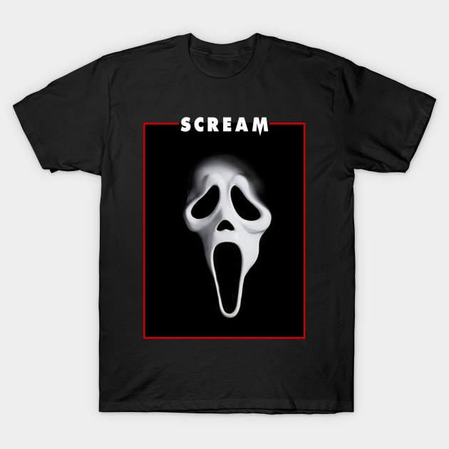 Scream mask T-Shirt by Zerowear